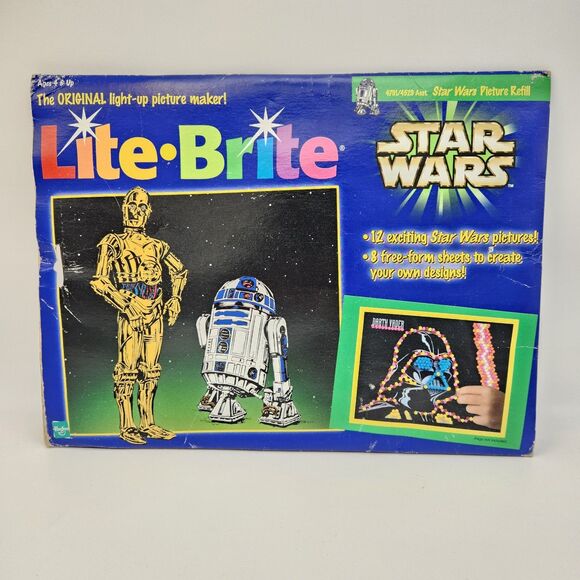 Vintage Star Wars 1998 Hasbro Lite-Brite Picture Refill set - Picture 1 of 7